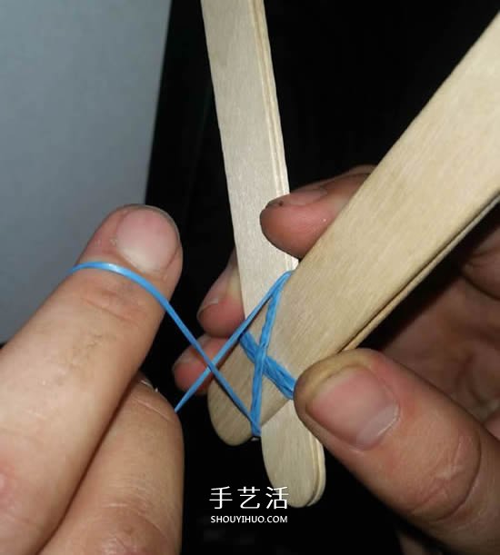 自制雪糕棍彈弓的制作方法圖解 -  rpnrmr.com
