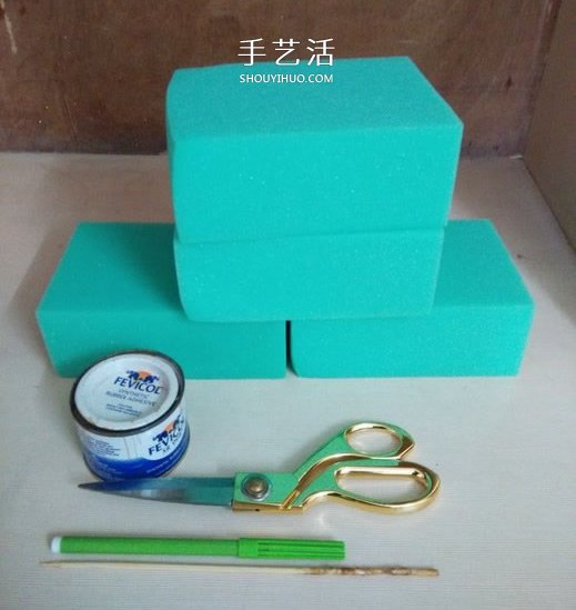 海綿手工制作綠巨人手套的方法 -  rpnrmr.com