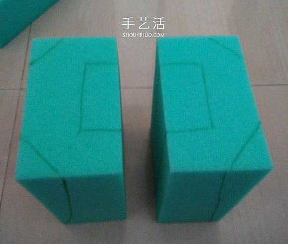 海綿手工制作綠巨人手套的方法 -  rpnrmr.com