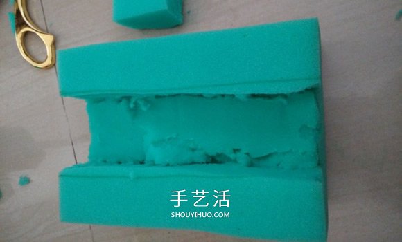 海綿手工制作綠巨人手套的方法 -  rpnrmr.com