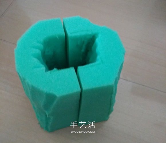 海綿手工制作綠巨人手套的方法 -  rpnrmr.com