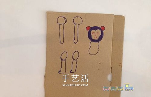 有趣的紙板猴子玩具的制作方法 -  rpnrmr.com