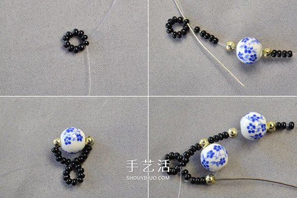 中國(guó)風(fēng)陶瓷珠子手鏈的制作方法圖解 -  rpnrmr.com