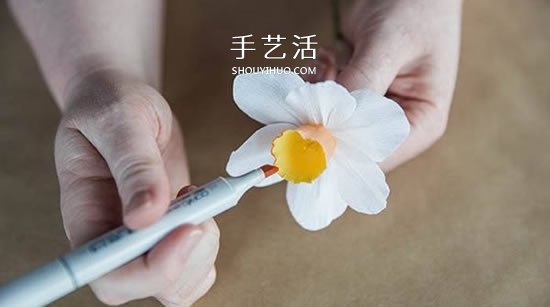 皺紋紙手工制作水仙花 清新脫俗如仙子！ -  rpnrmr.com