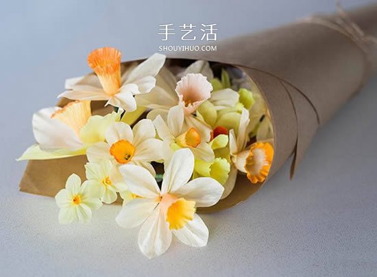 皺紋紙手工制作水仙花 清新脫俗如仙子！ -  rpnrmr.com