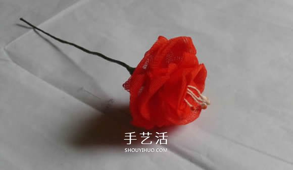 情人節(jié)紅玫瑰布花的制作方法教程 -  rpnrmr.com