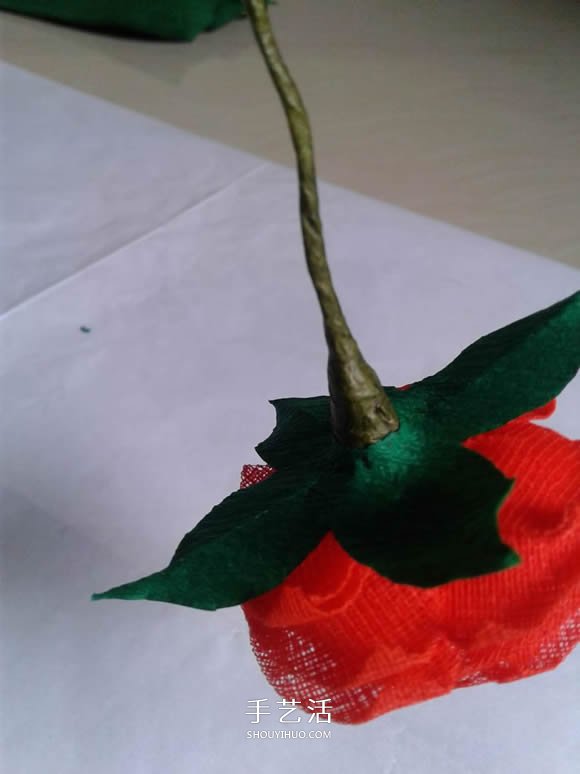 情人節(jié)紅玫瑰布花的制作方法教程 -  rpnrmr.com