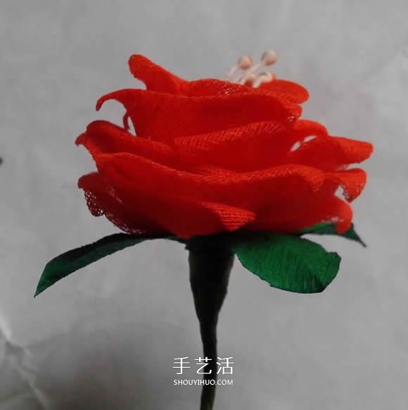 情人節(jié)紅玫瑰布花的制作方法教程 -  rpnrmr.com