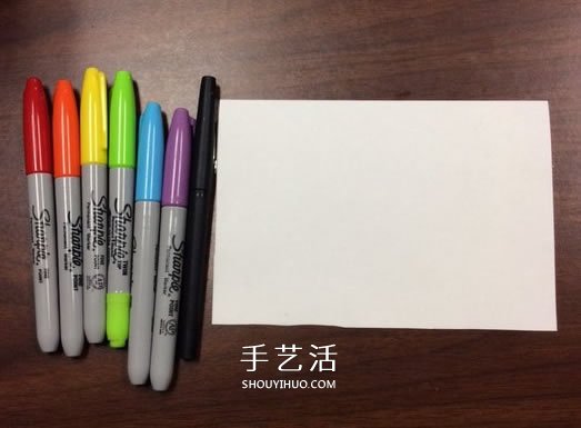 DIY制作彩虹感恩卡的手繪教程 -  rpnrmr.com