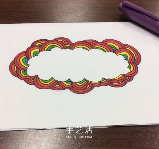 DIY制作彩虹感恩卡的手繪教程 -  rpnrmr.com