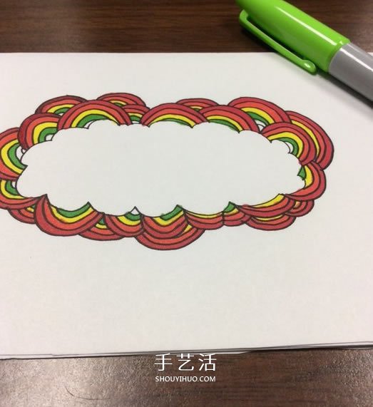 DIY制作彩虹感恩卡的手繪教程 -  rpnrmr.com