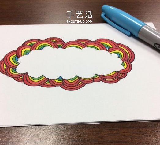 DIY制作彩虹感恩卡的手繪教程 -  rpnrmr.com