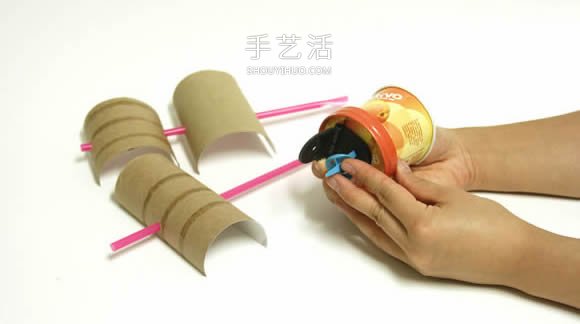 果汁盒手工制作氣球海盜船圖解 -  rpnrmr.com