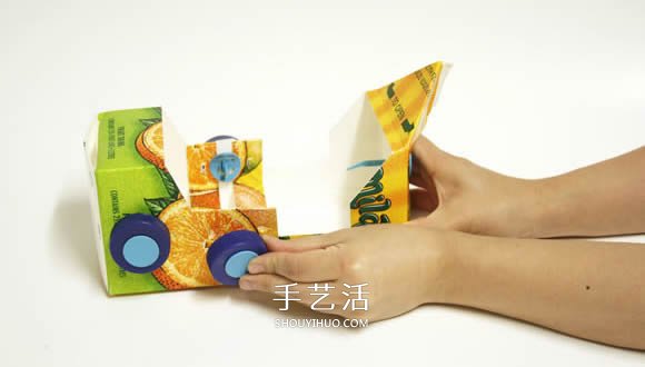 果汁盒手工制作氣球海盜船圖解 -  rpnrmr.com