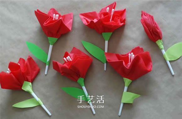 簡(jiǎn)單又漂亮餐巾紙花的做法 -  rpnrmr.com