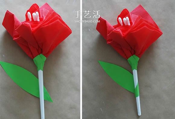 簡(jiǎn)單又漂亮餐巾紙花的做法 -  rpnrmr.com
