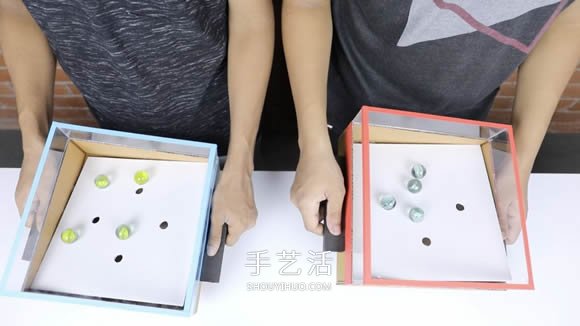 瓦楞紙板手工制作平衡棋盤玩具教程 -  rpnrmr.com