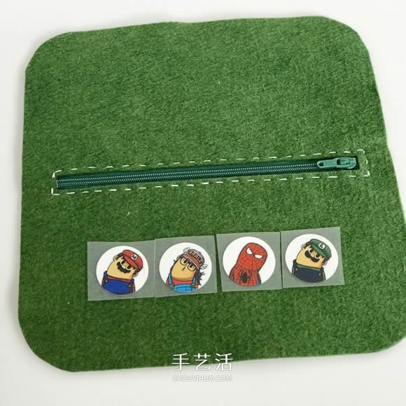 自制毛氈筆袋/化妝包/錢包的方法圖解 -  rpnrmr.com