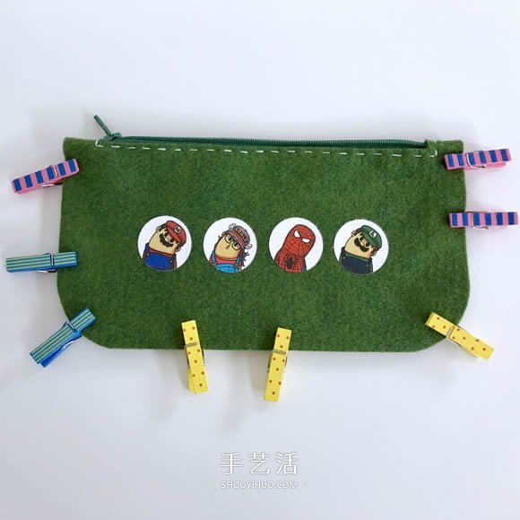 自制毛氈筆袋/化妝包/錢包的方法圖解 -  rpnrmr.com