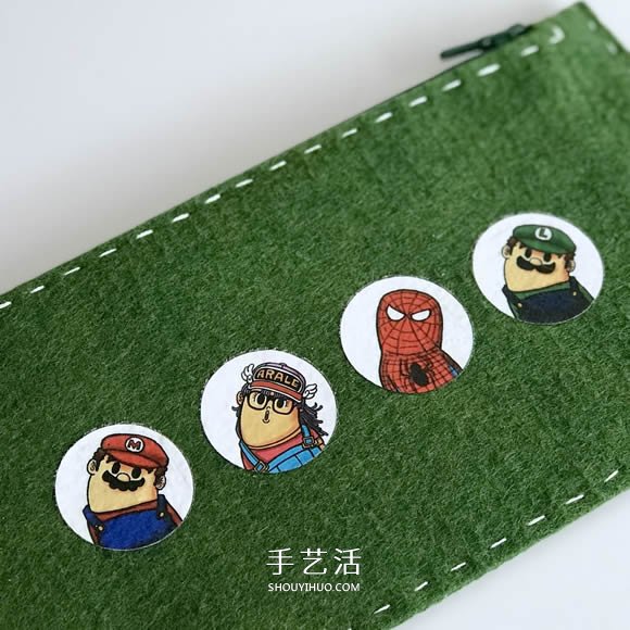 自制毛氈筆袋/化妝包/錢包的方法圖解 -  rpnrmr.com
