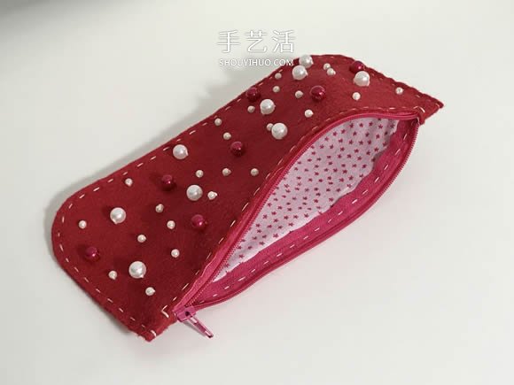 自制毛氈筆袋/化妝包/錢包的方法圖解 -  rpnrmr.com