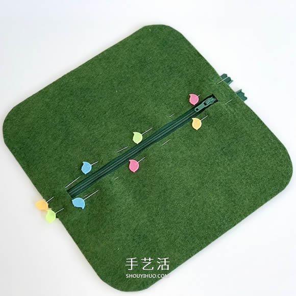 自制毛氈筆袋/化妝包/錢包的方法圖解 -  rpnrmr.com