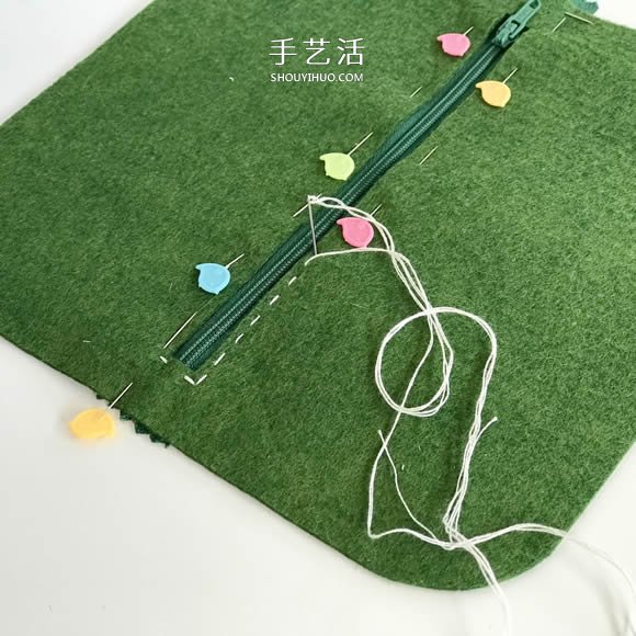 自制毛氈筆袋/化妝包/錢包的方法圖解 -  rpnrmr.com
