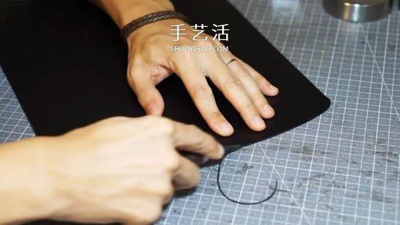 自制簡約皮革手拿包的方法圖解教程 -  rpnrmr.com