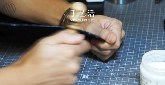 自制簡約皮革手拿包的方法圖解教程 -  rpnrmr.com
