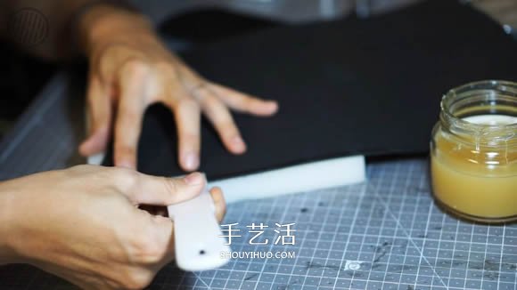 自制簡約皮革手拿包的方法圖解教程 -  rpnrmr.com