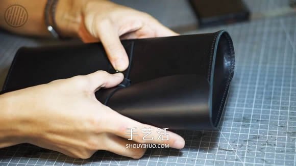 自制簡約皮革手拿包的方法圖解教程 -  rpnrmr.com
