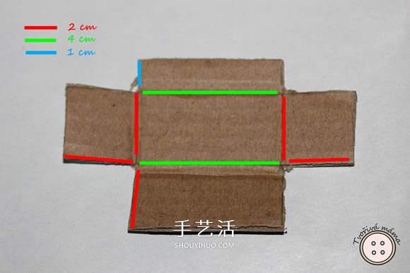 瓦楞紙板手工制作微型扶手椅圖解教程 -  rpnrmr.com