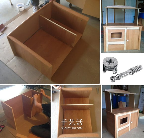 舊電腦桌改造兒童玩具廚房的方法 -  rpnrmr.com