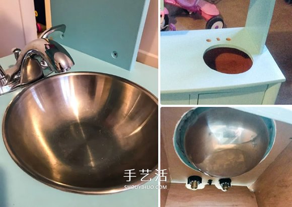 舊電腦桌改造兒童玩具廚房的方法 -  rpnrmr.com