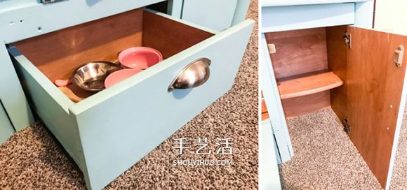 舊電腦桌改造兒童玩具廚房的方法 -  rpnrmr.com