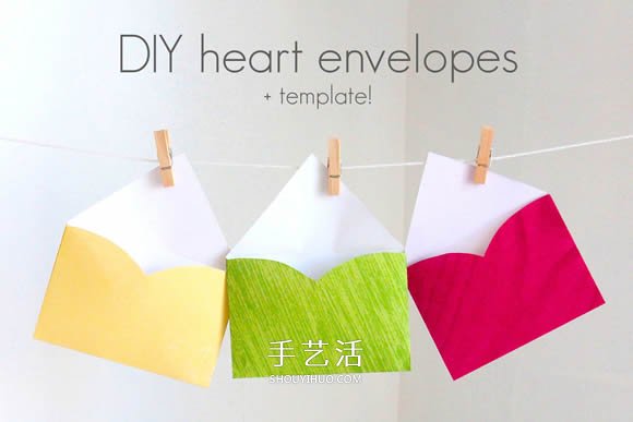 用心形紙張折紙情人節(jié)信封的方法圖解 -  rpnrmr.com