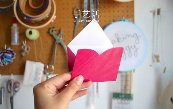 用心形紙張折紙情人節(jié)信封的方法圖解 -  rpnrmr.com