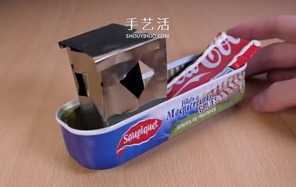 易拉罐手工制作熱動力小船圖解教程 -  rpnrmr.com