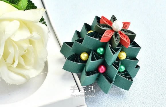 漂亮衍紙圣誕樹的做法圖解教程 -  rpnrmr.com