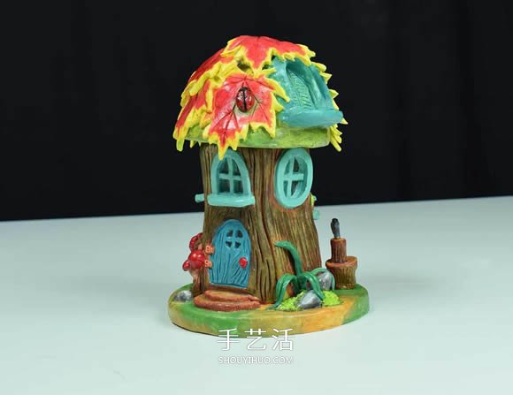 紙粘土和玻璃瓶手工制作童話小屋 -  rpnrmr.com