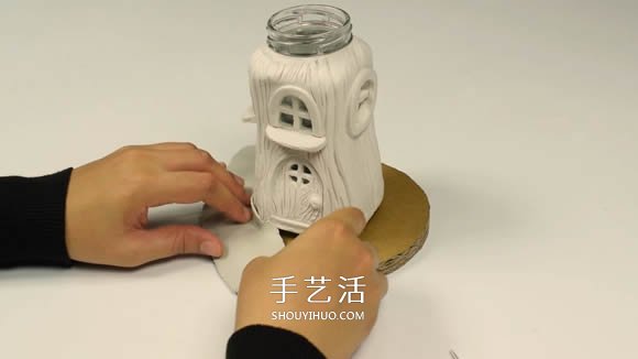 紙粘土和玻璃瓶手工制作童話小屋 -  rpnrmr.com