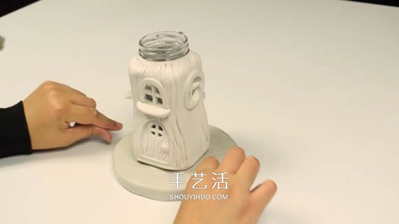 紙粘土和玻璃瓶手工制作童話小屋 -  rpnrmr.com