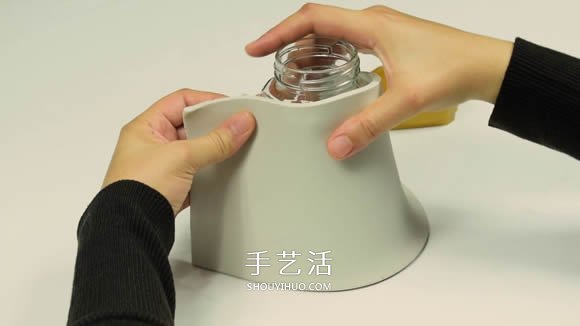 紙粘土和玻璃瓶手工制作童話小屋 -  rpnrmr.com