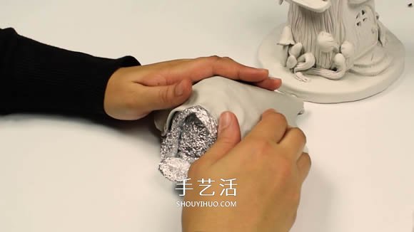 紙粘土和玻璃瓶手工制作童話小屋 -  rpnrmr.com