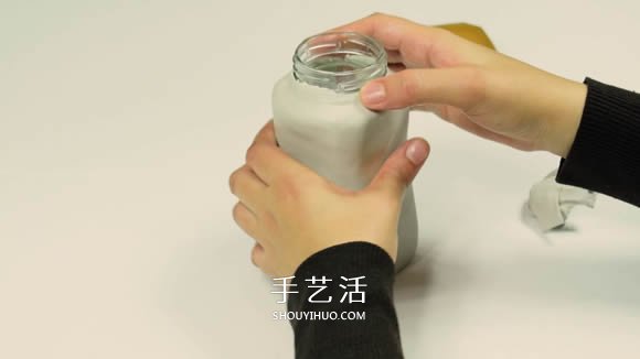 紙粘土和玻璃瓶手工制作童話小屋 -  rpnrmr.com