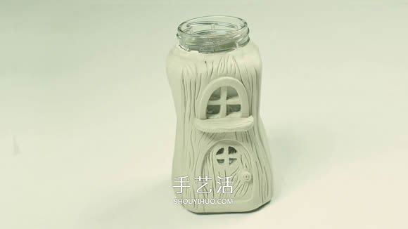 紙粘土和玻璃瓶手工制作童話小屋 -  rpnrmr.com