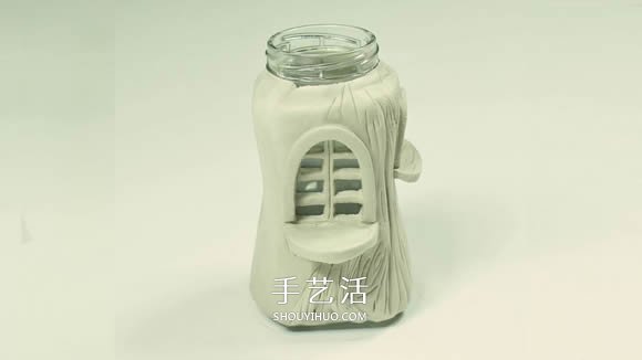 紙粘土和玻璃瓶手工制作童話小屋 -  rpnrmr.com