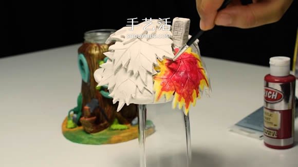 紙粘土和玻璃瓶手工制作童話小屋 -  rpnrmr.com