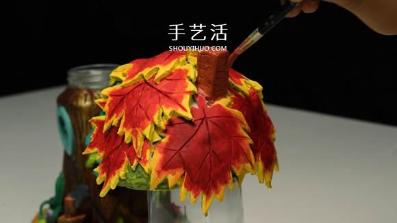 紙粘土和玻璃瓶手工制作童話小屋 -  rpnrmr.com