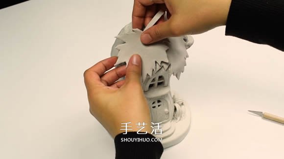 紙粘土和玻璃瓶手工制作童話小屋 -  rpnrmr.com